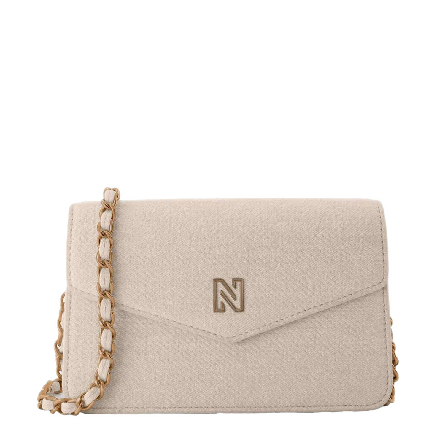 NIKKIE denim crossbody tas Daxing beige