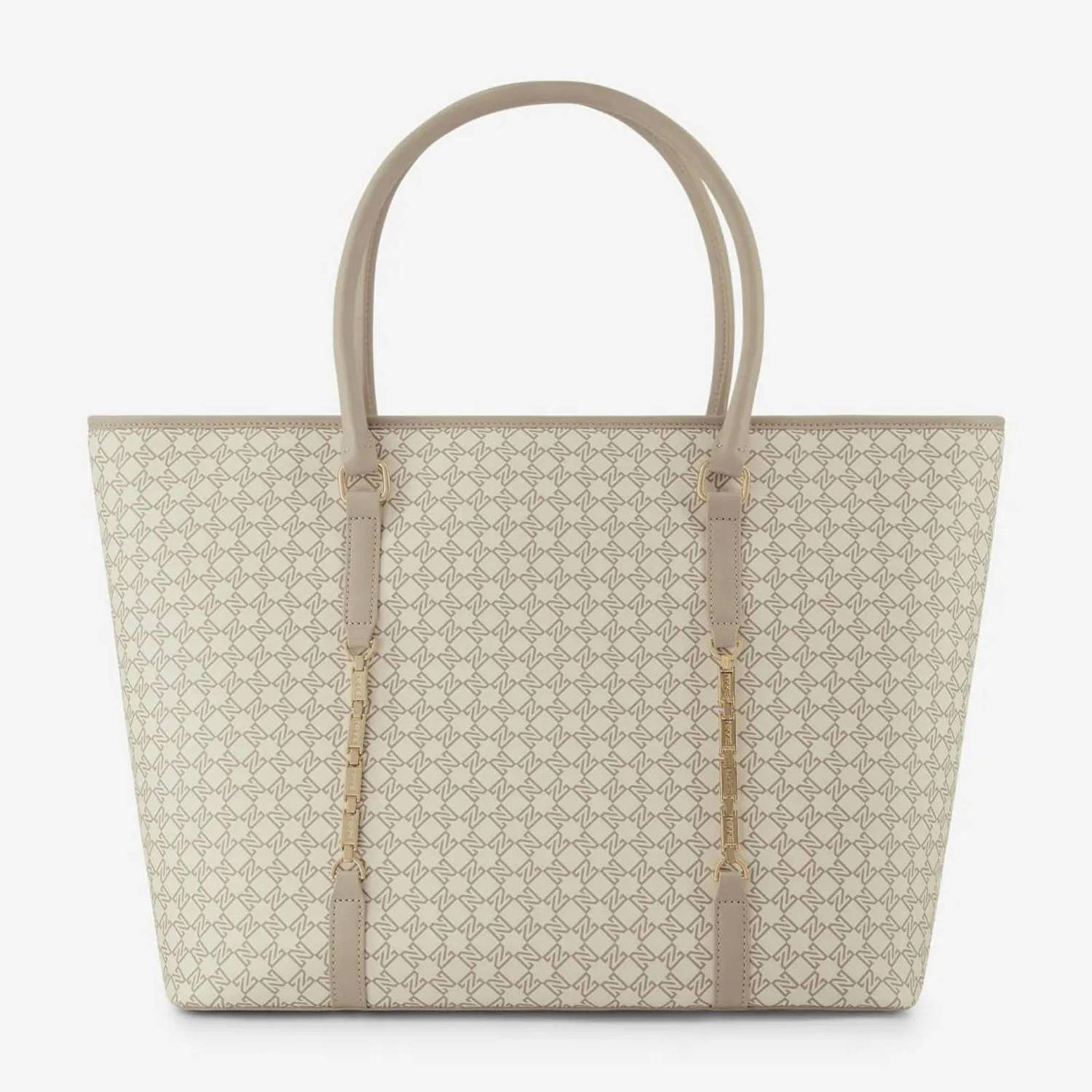 NIKKIE shopper met logoprint Alvin beige