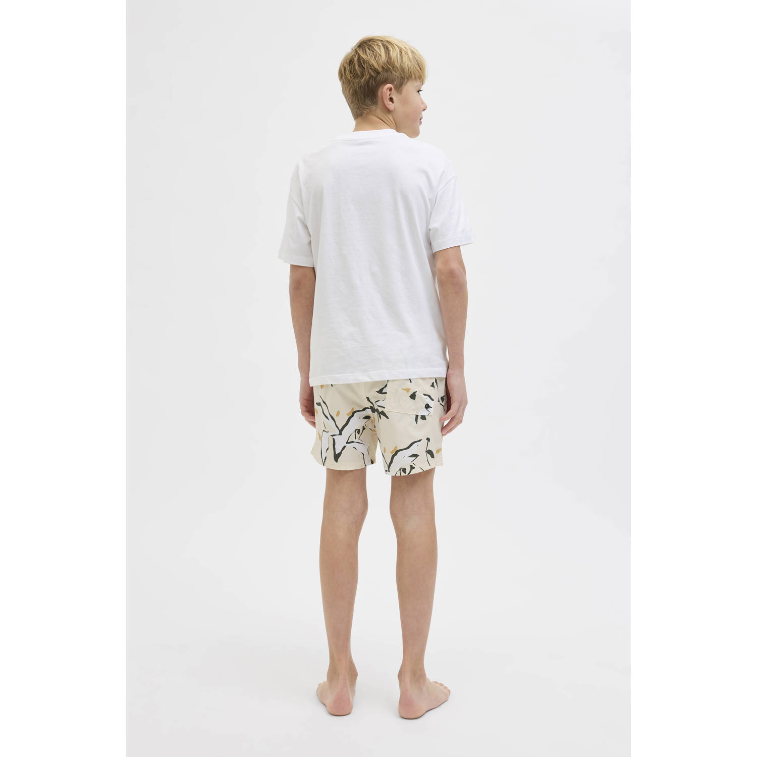 JACK & JONES JUNIOR zwemshort ecru