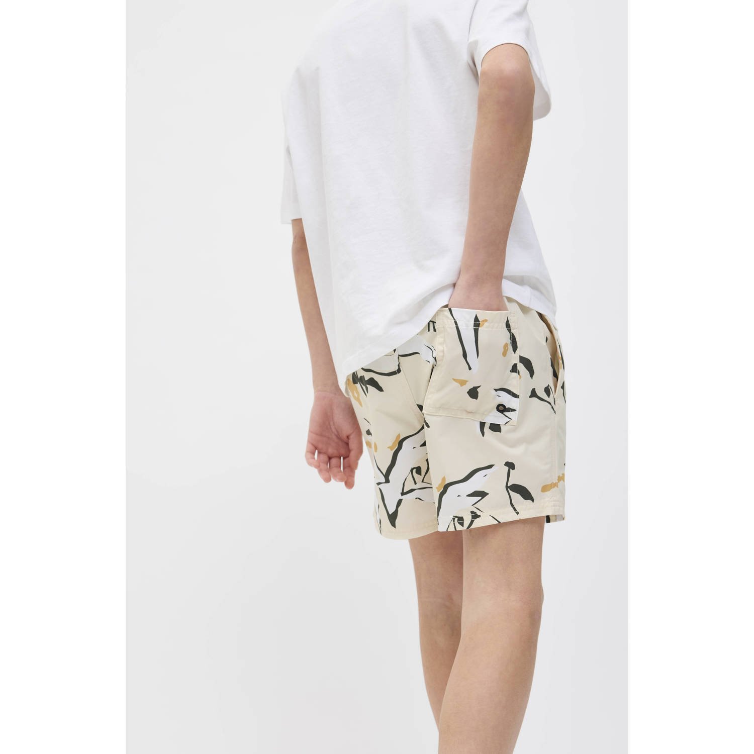 JACK & JONES JUNIOR zwemshort ecru