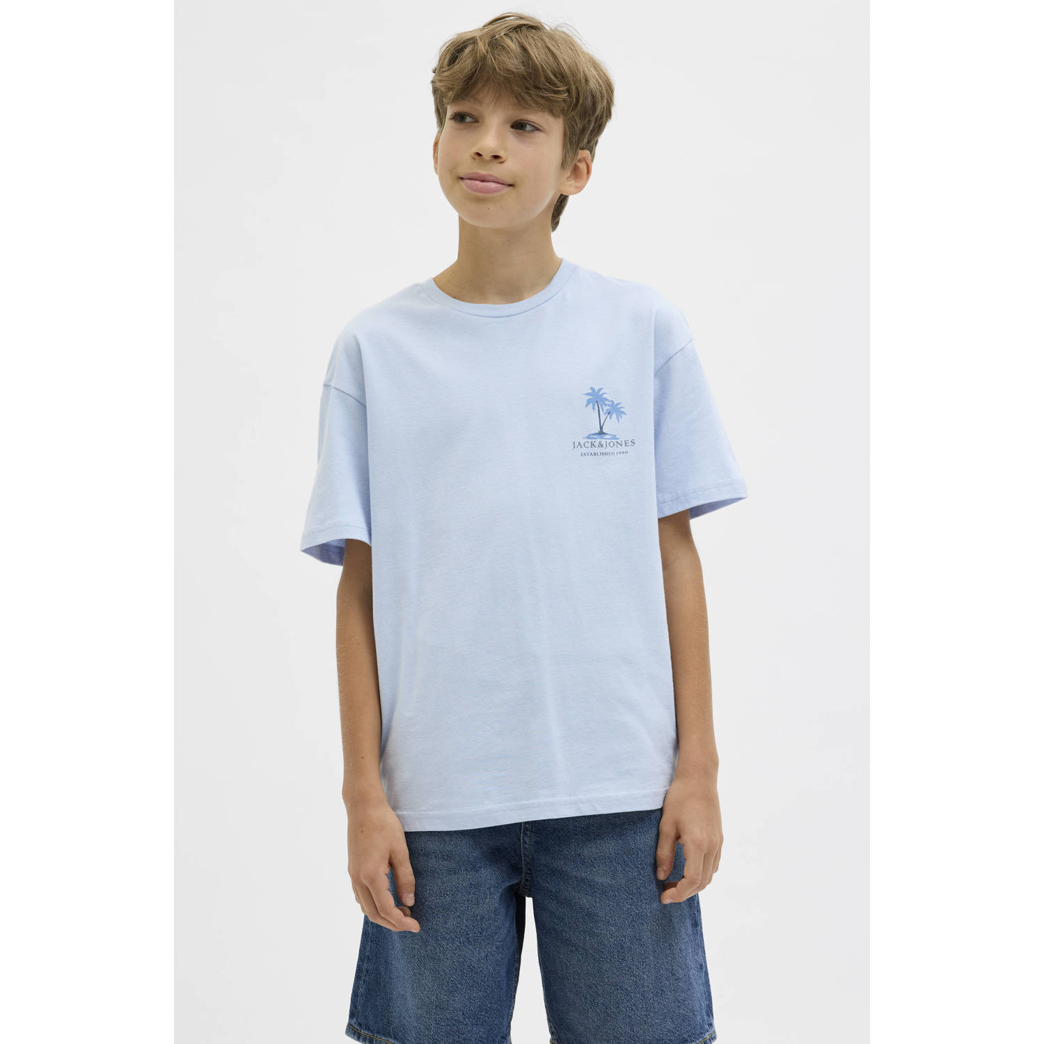 JACK & JONES JUNIOR T-shirt lichtblauw
