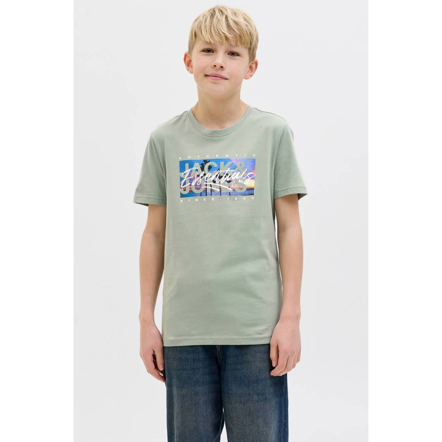 JACK & JONES JUNIOR T-shirt lichtgroen