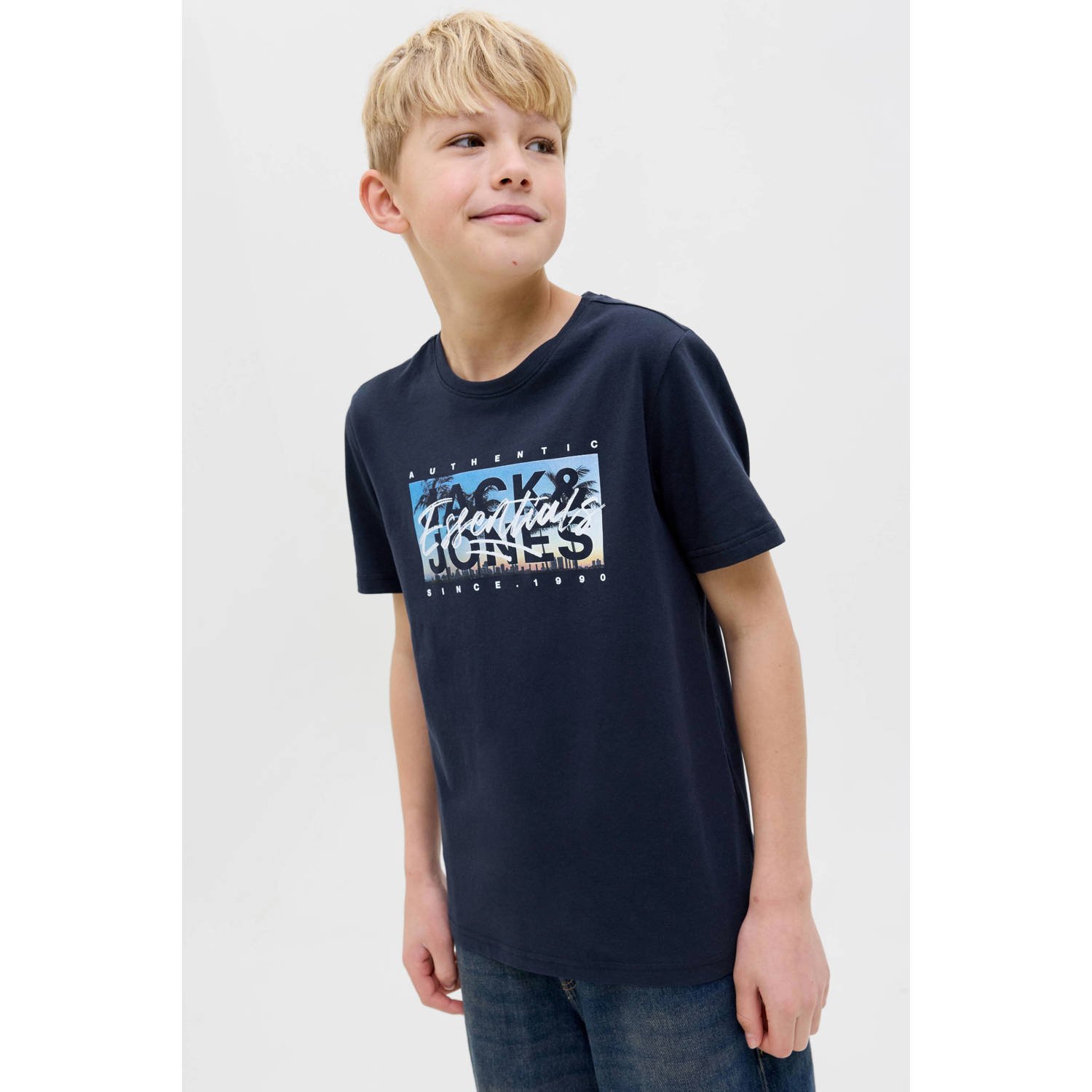 JACK & JONES JUNIOR T-shirt donkerblauw