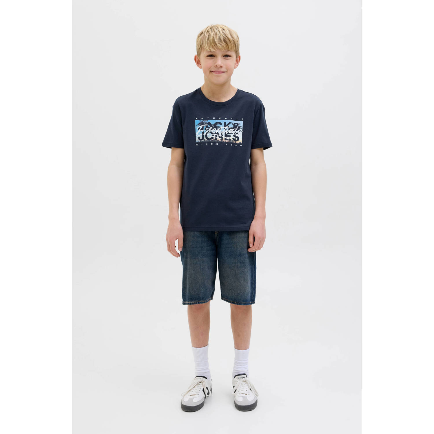 JACK & JONES JUNIOR T-shirt donkerblauw
