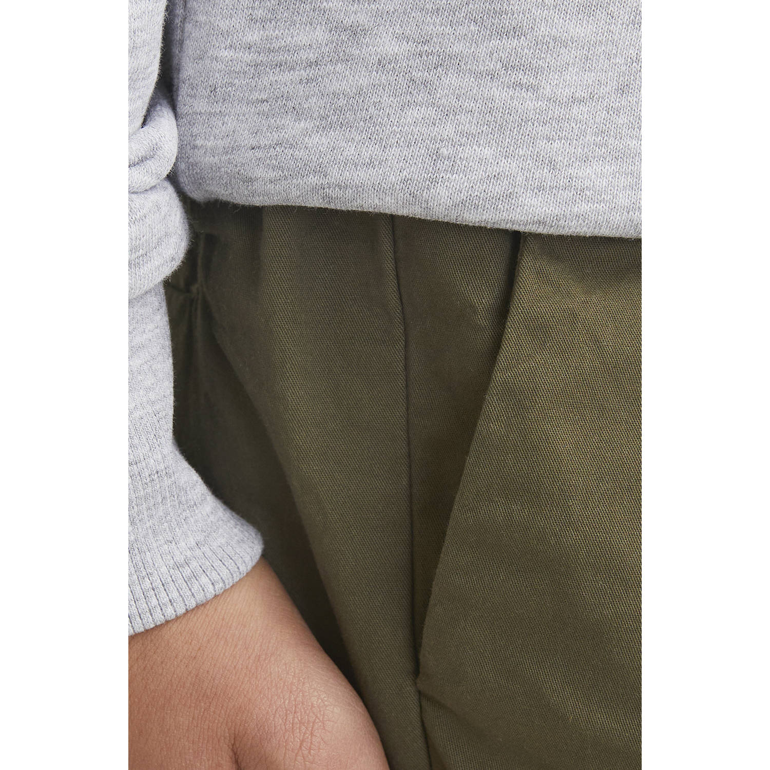 JACK & JONES JUNIOR relaxed casual short olijfgroen