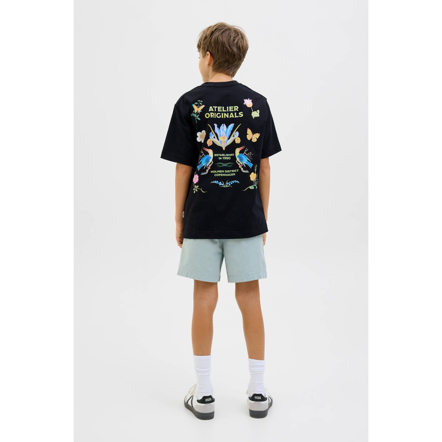 JACK & JONES JUNIOR relaxed casual short lichtblauw