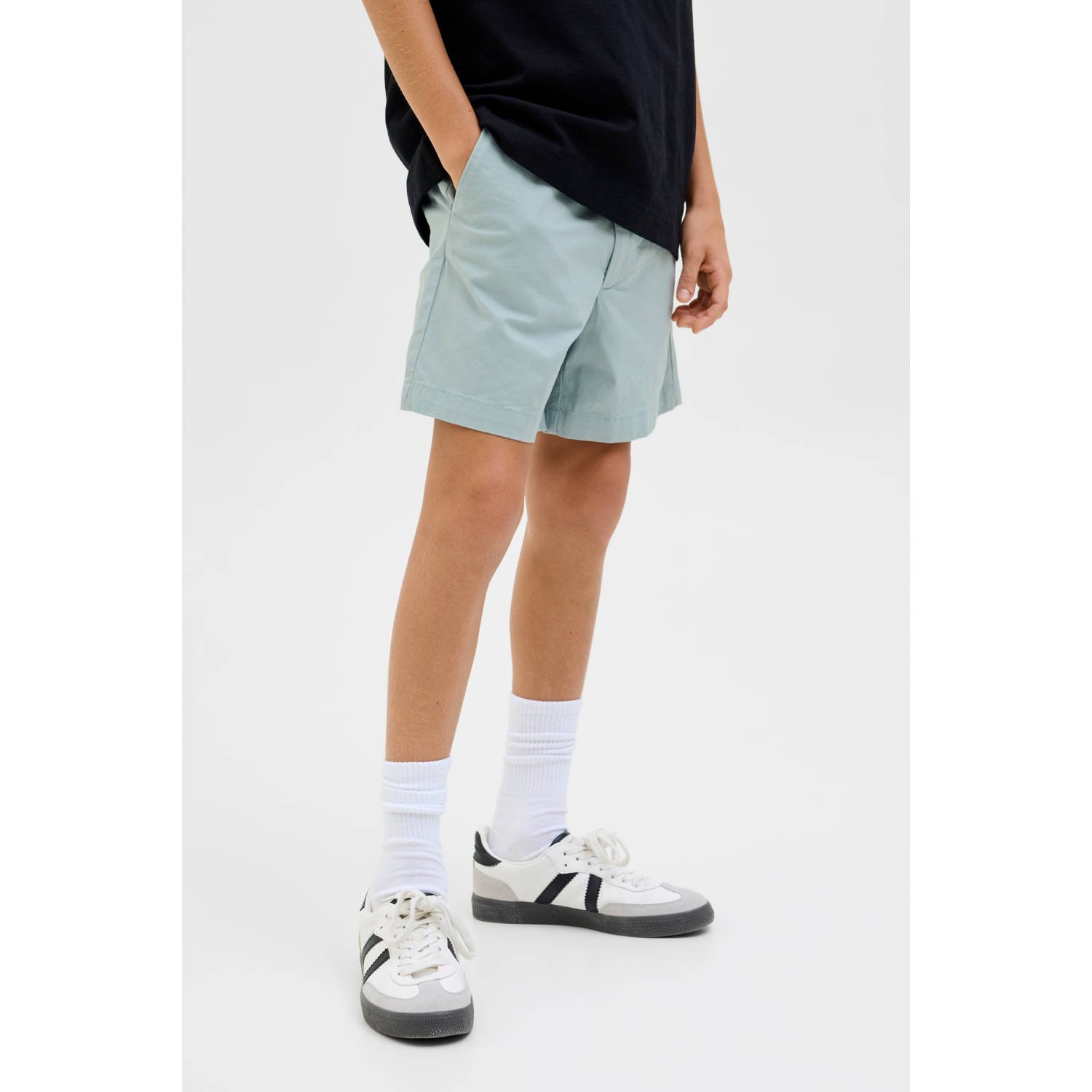 JACK & JONES JUNIOR relaxed casual short lichtblauw