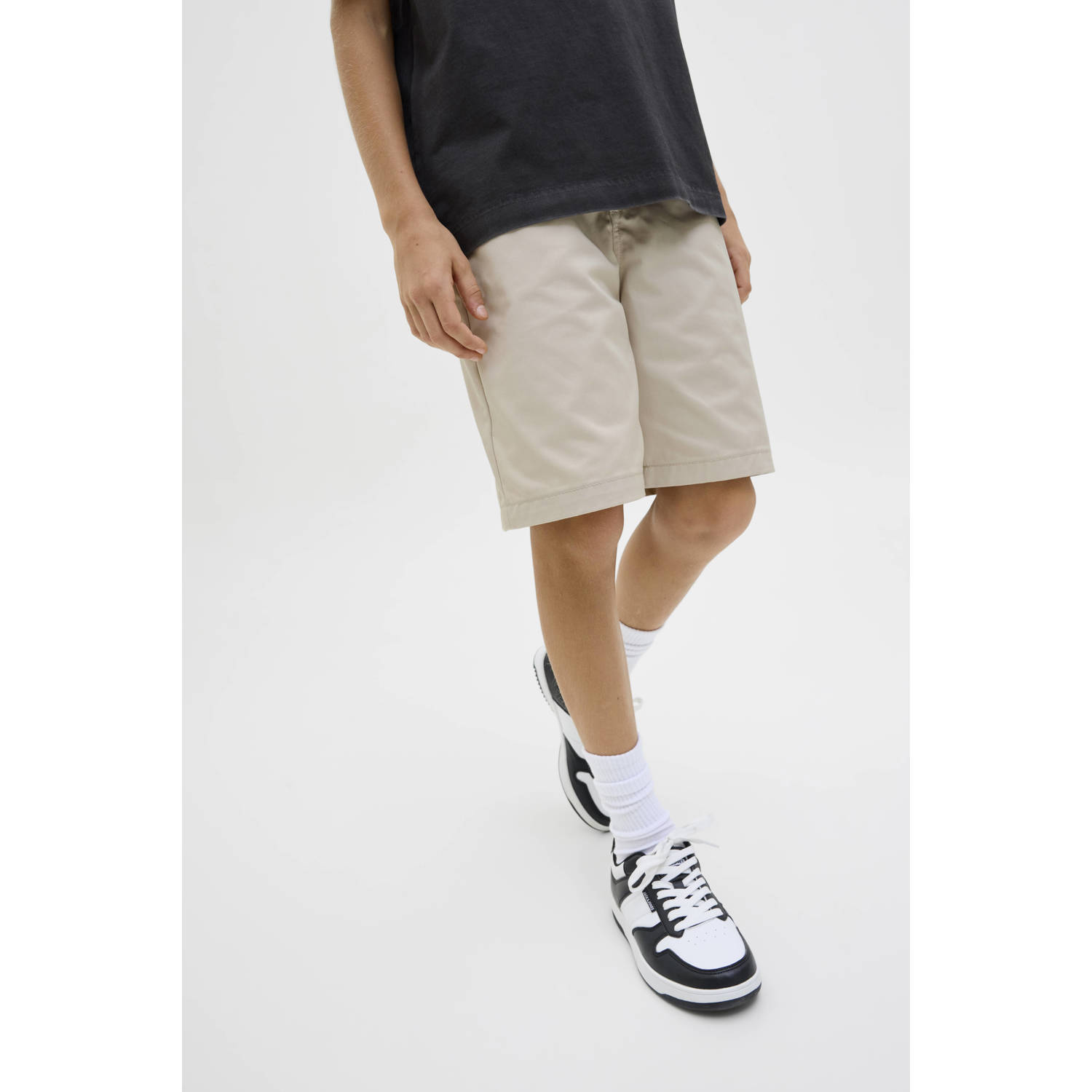 JACK & JONES JUNIOR loose casual short ecru