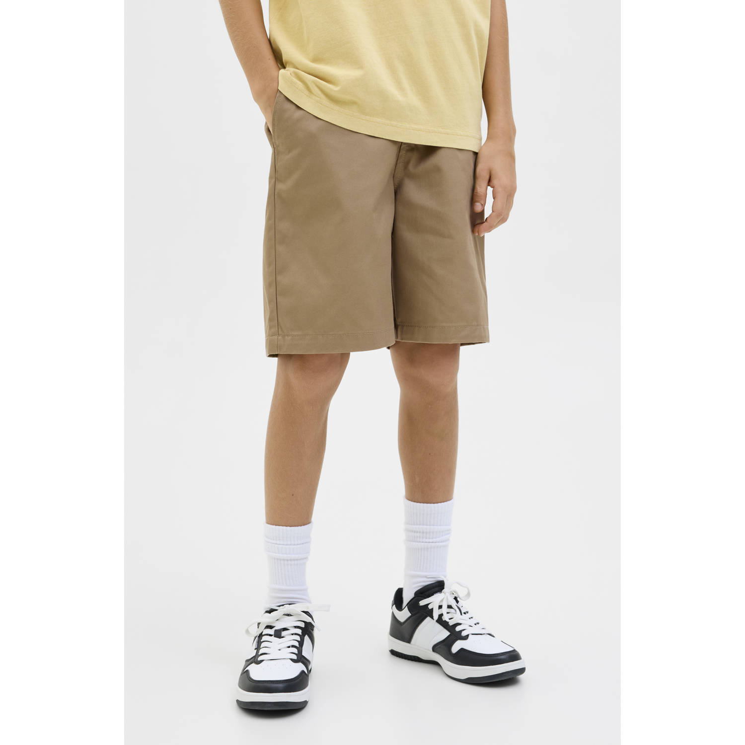 JACK & JONES JUNIOR loose casual short lichtbruin