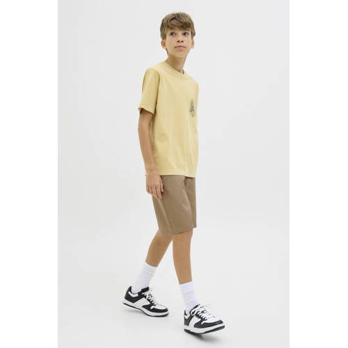 JACK & JONES JUNIOR loose casual short lichtbruin afbeelding