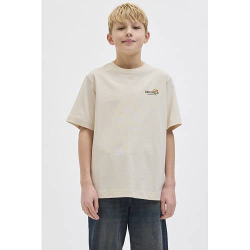 JACK & JONES JUNIOR T-shirt ecru afbeelding