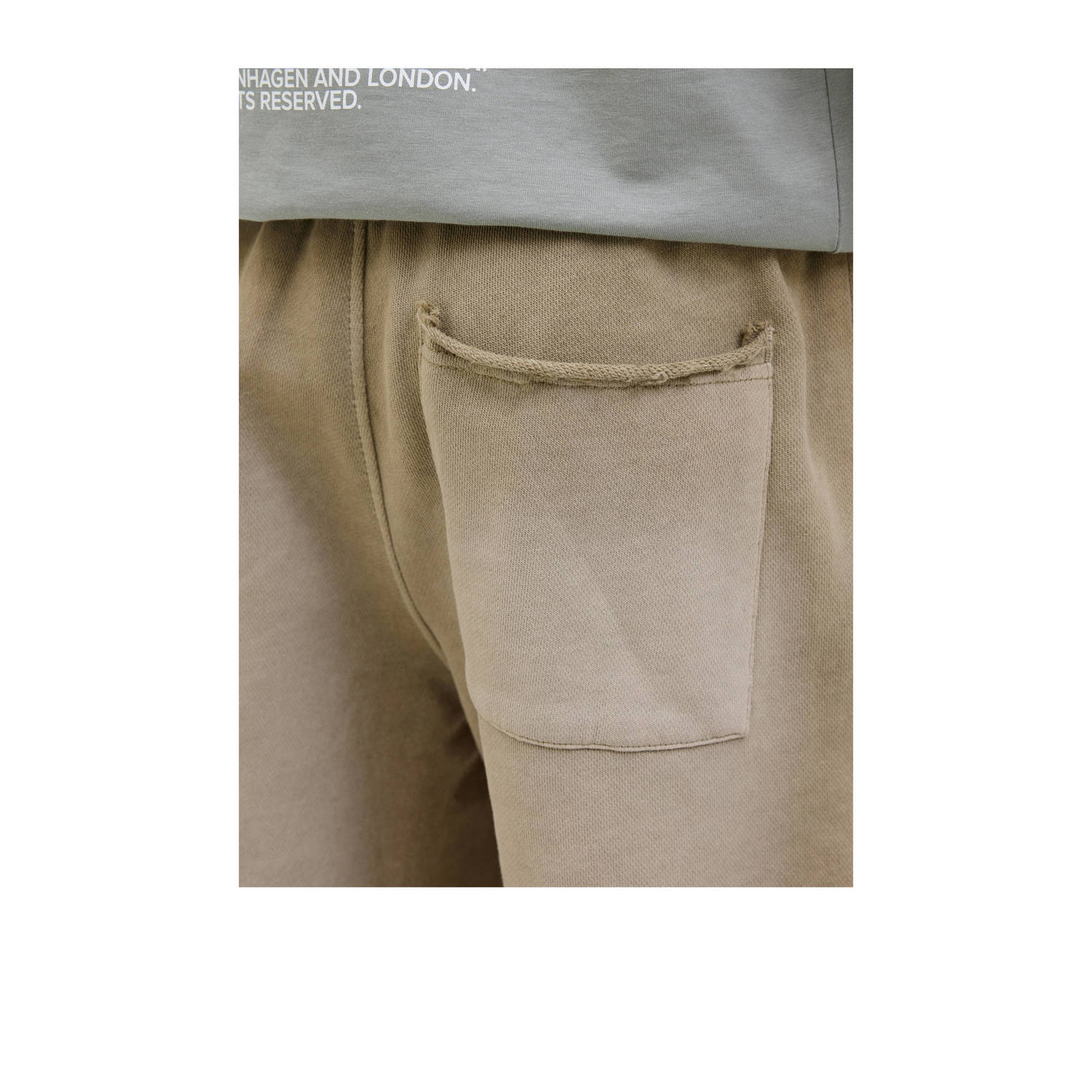 JACK & JONES JUNIOR relaxed casual short donkergroen