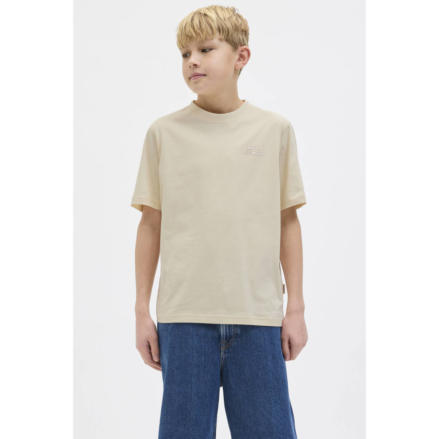JACK & JONES JUNIOR T-shirt ecru