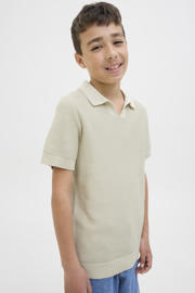 thumbnail: JACK & JONES JUNIOR polo lichtgrijs fijn gebreid
