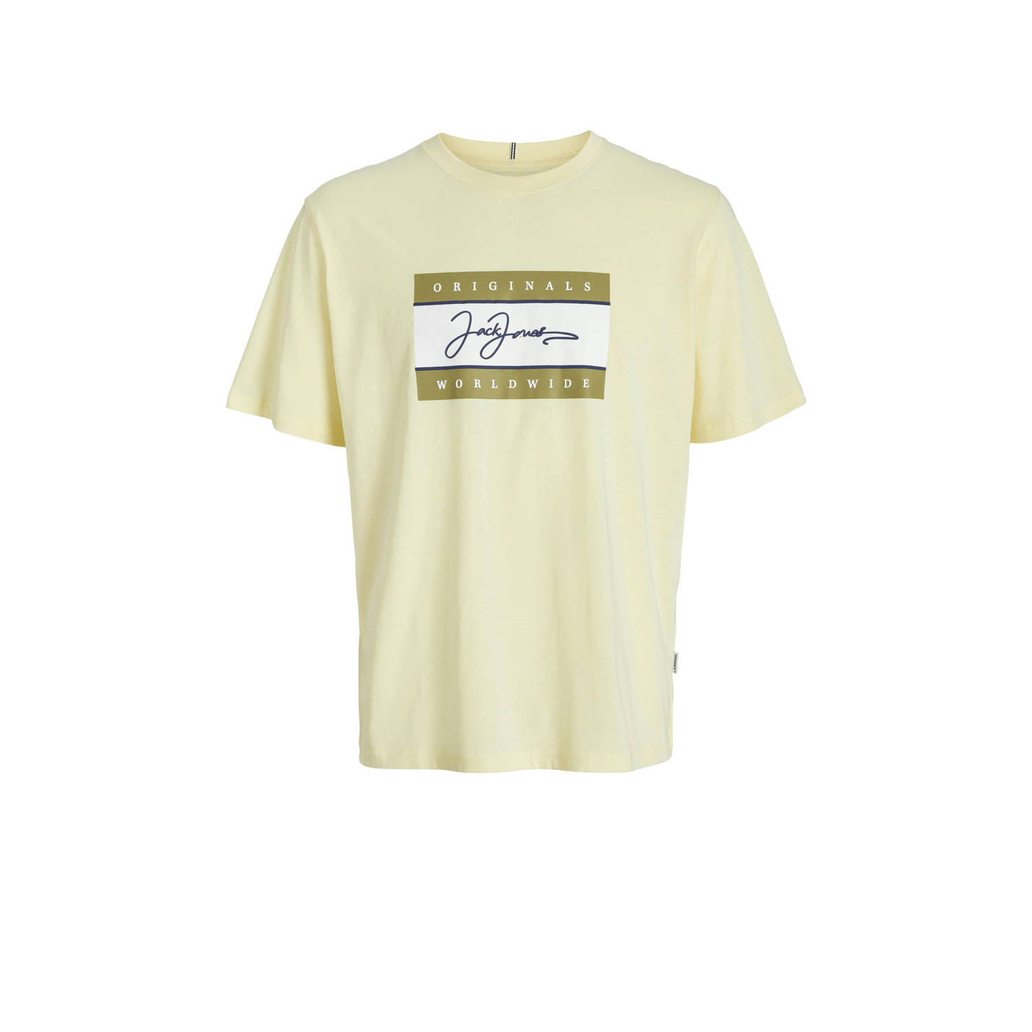 JACK & JONES JUNIOR T-shirt lichtgeel