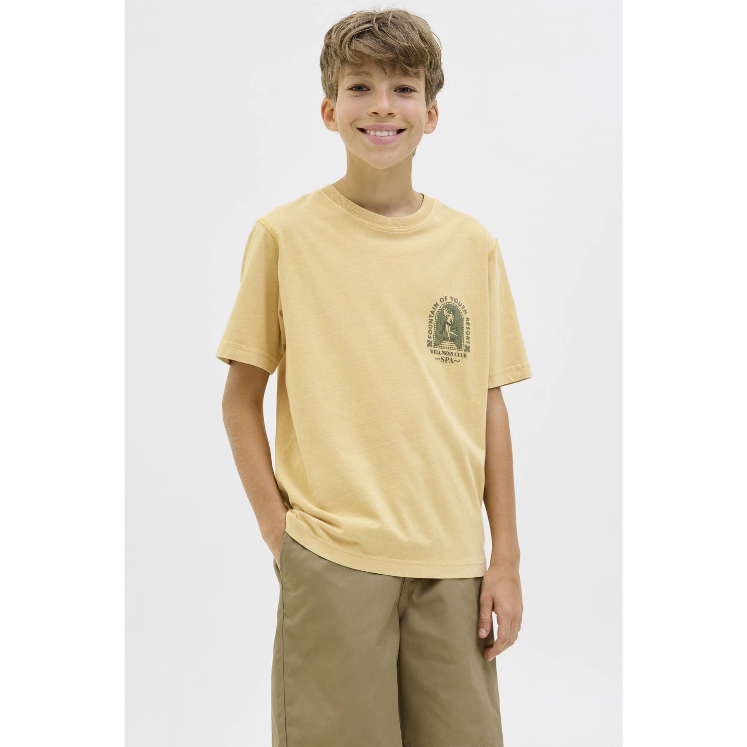 JACK & JONES JUNIOR T-shirt lichtbruin