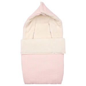 gevoerde autostoel voetenzak Oslo teddy/wafel cotton candy