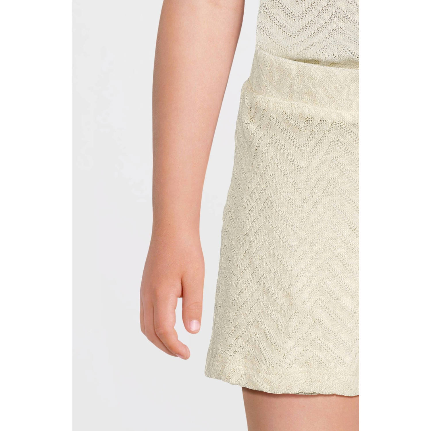 anytime crochet korte broek off-white