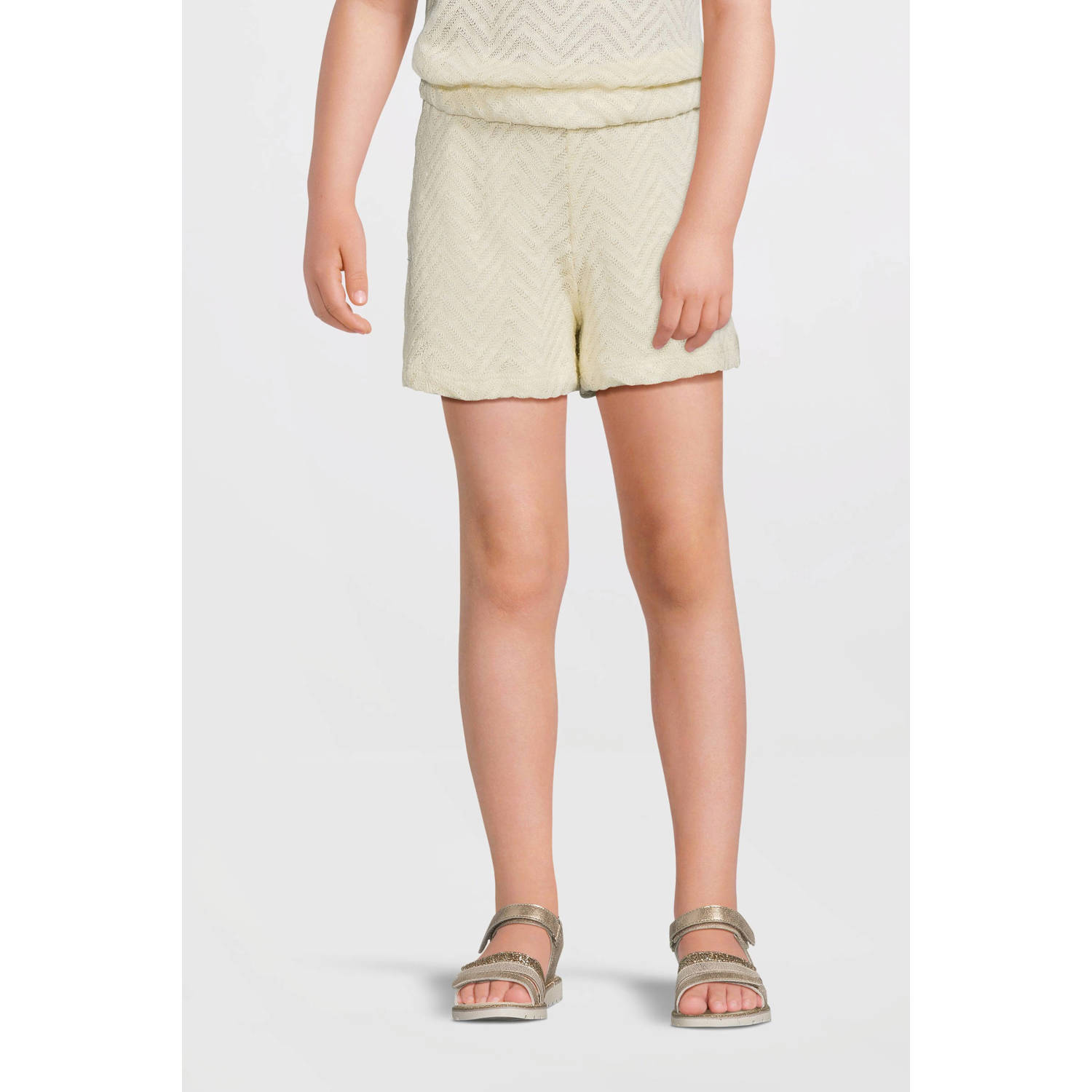 anytime crochet korte broek off-white