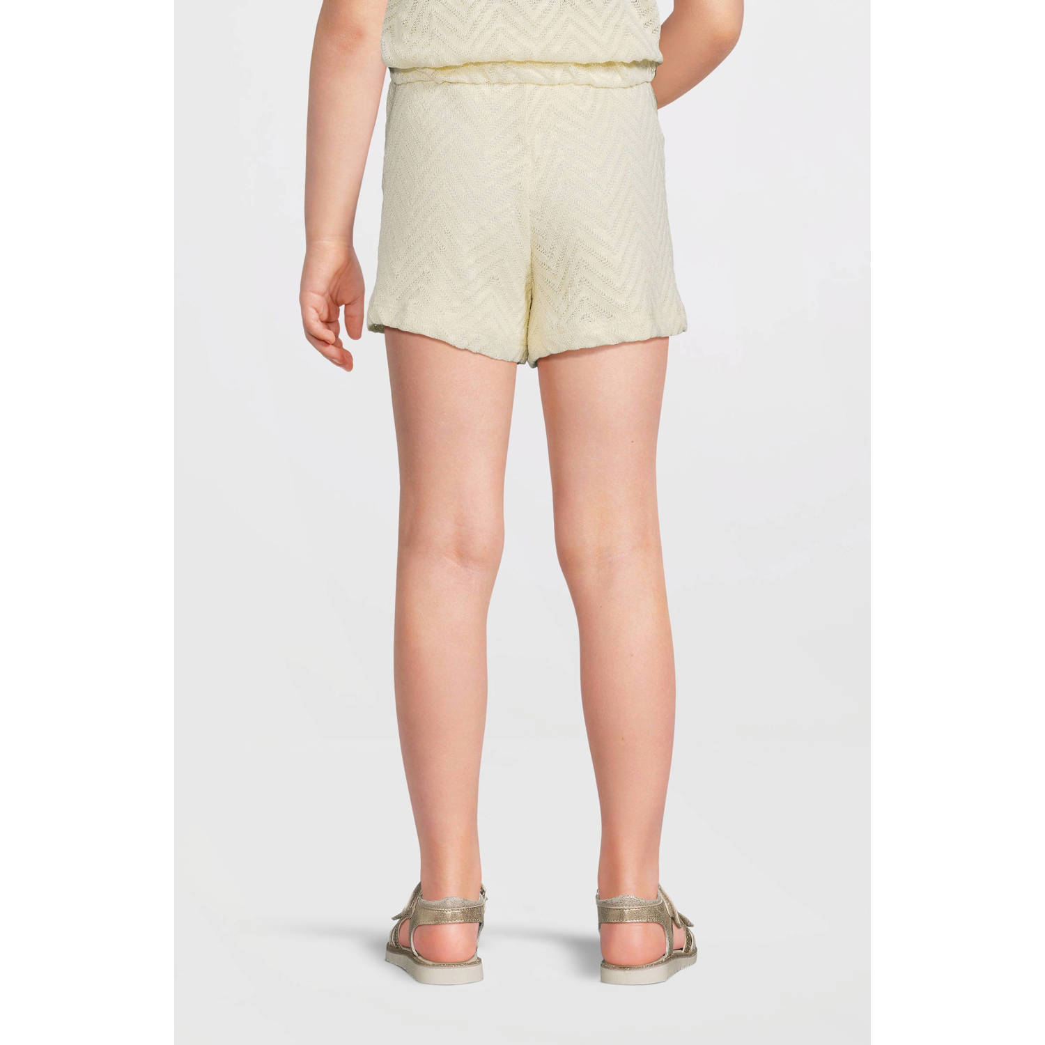 anytime crochet korte broek off-white