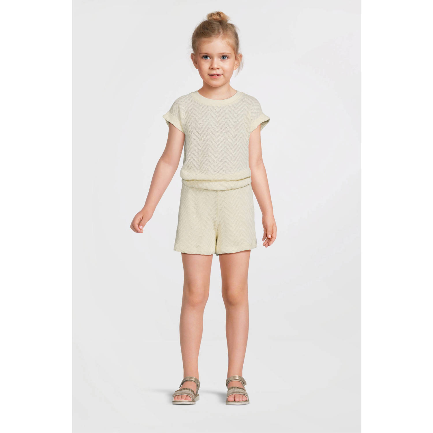 Anytime crochet korte broek off-white