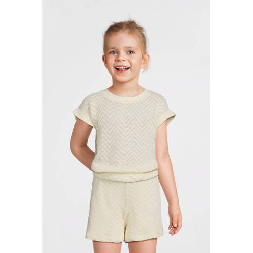 anytime crochet mouwloze top off-white afbeelding
