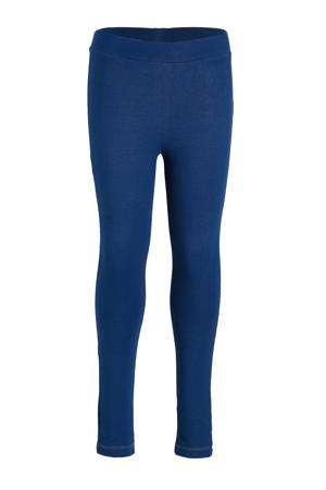 denim look legging blauw