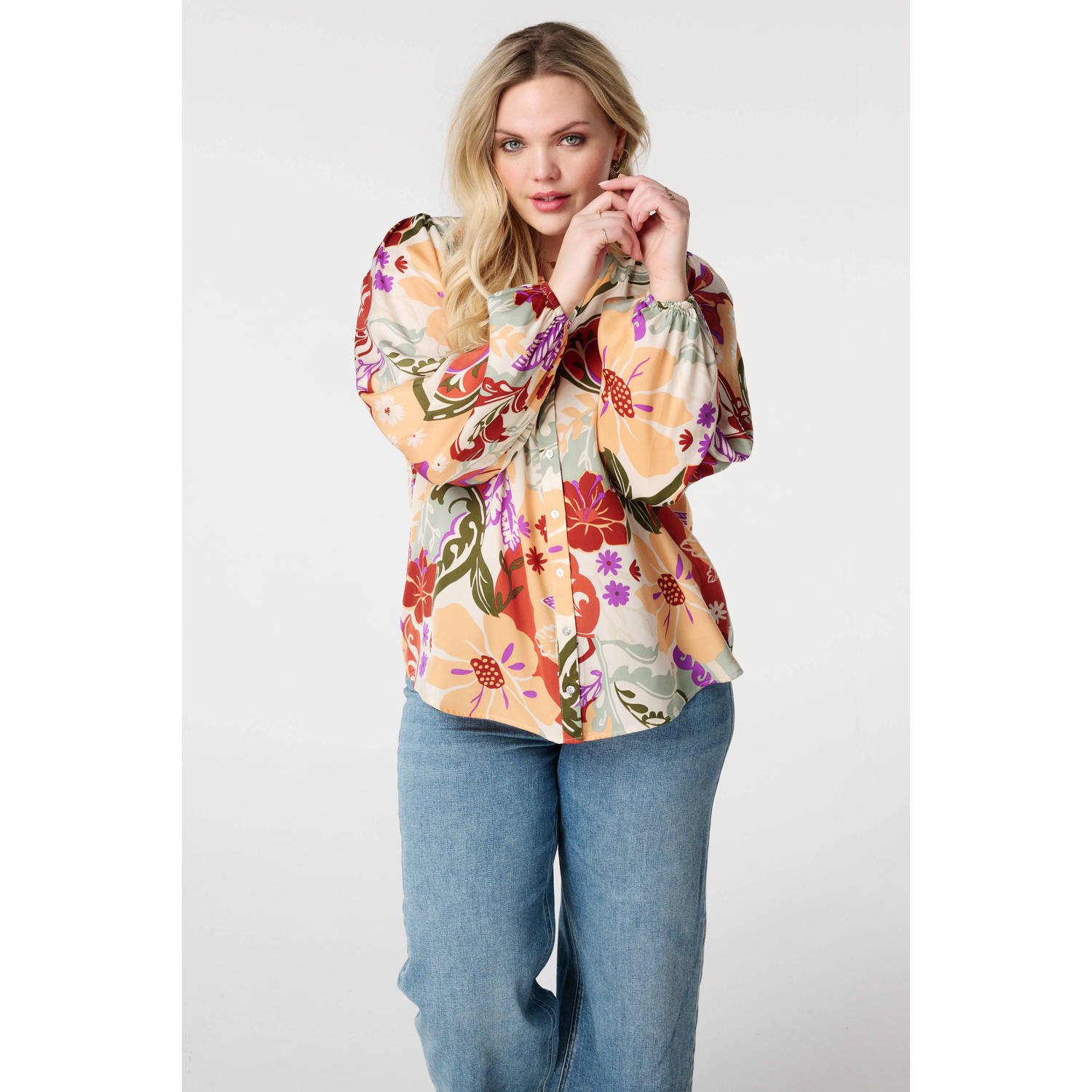 MS Mode blouse oranje