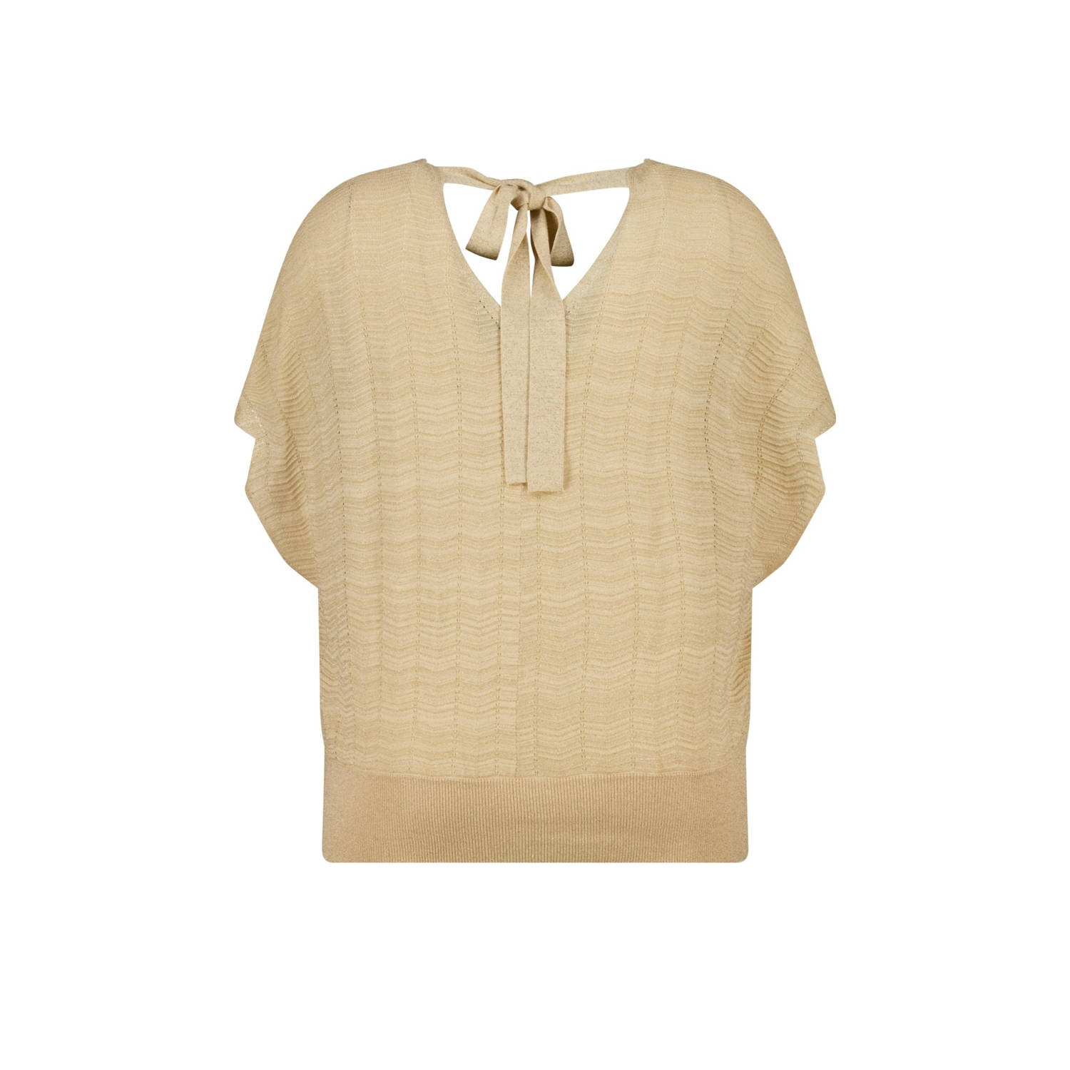 MS Mode top zand met lurex