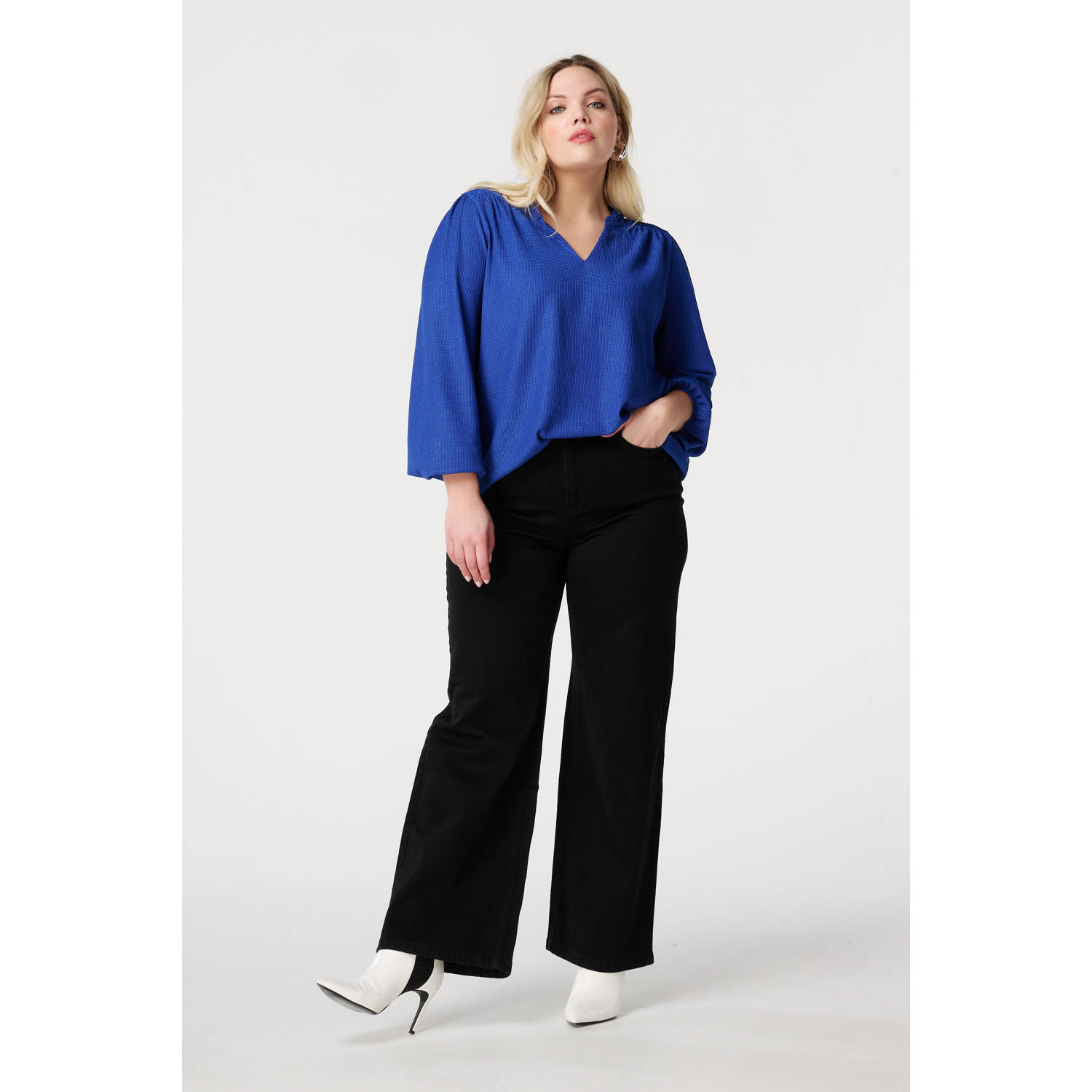 MS Mode top blauw