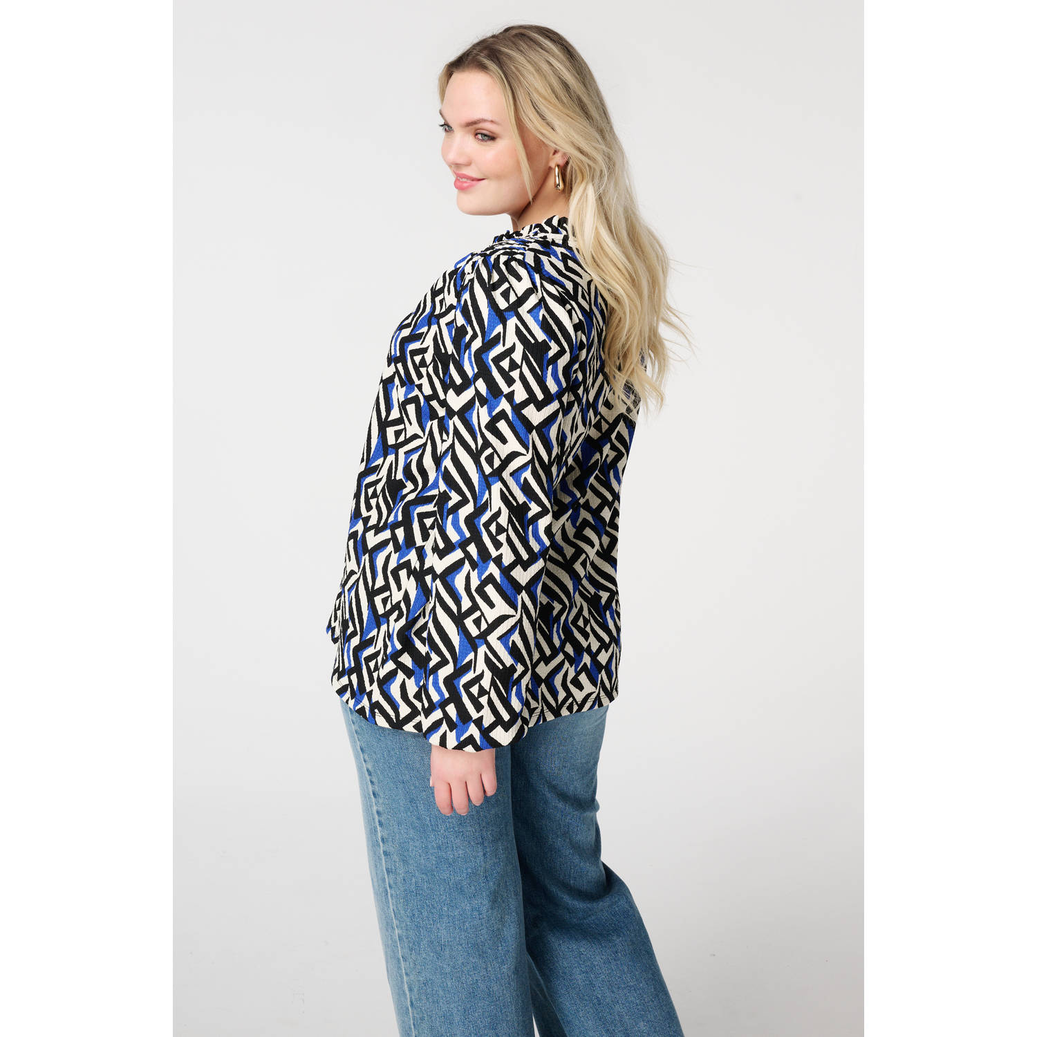 MS Mode blousetop blauw