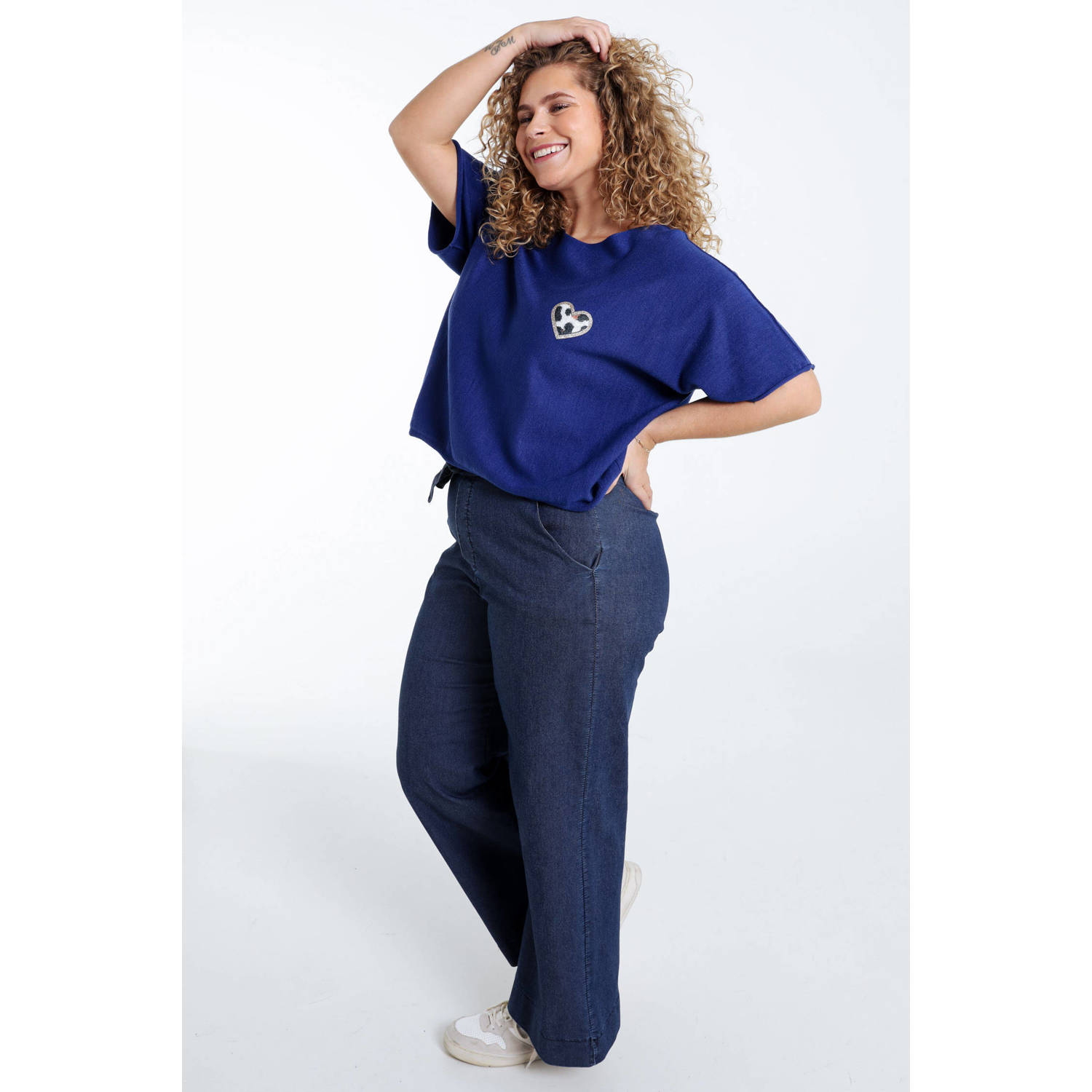 Paprika top blauw
