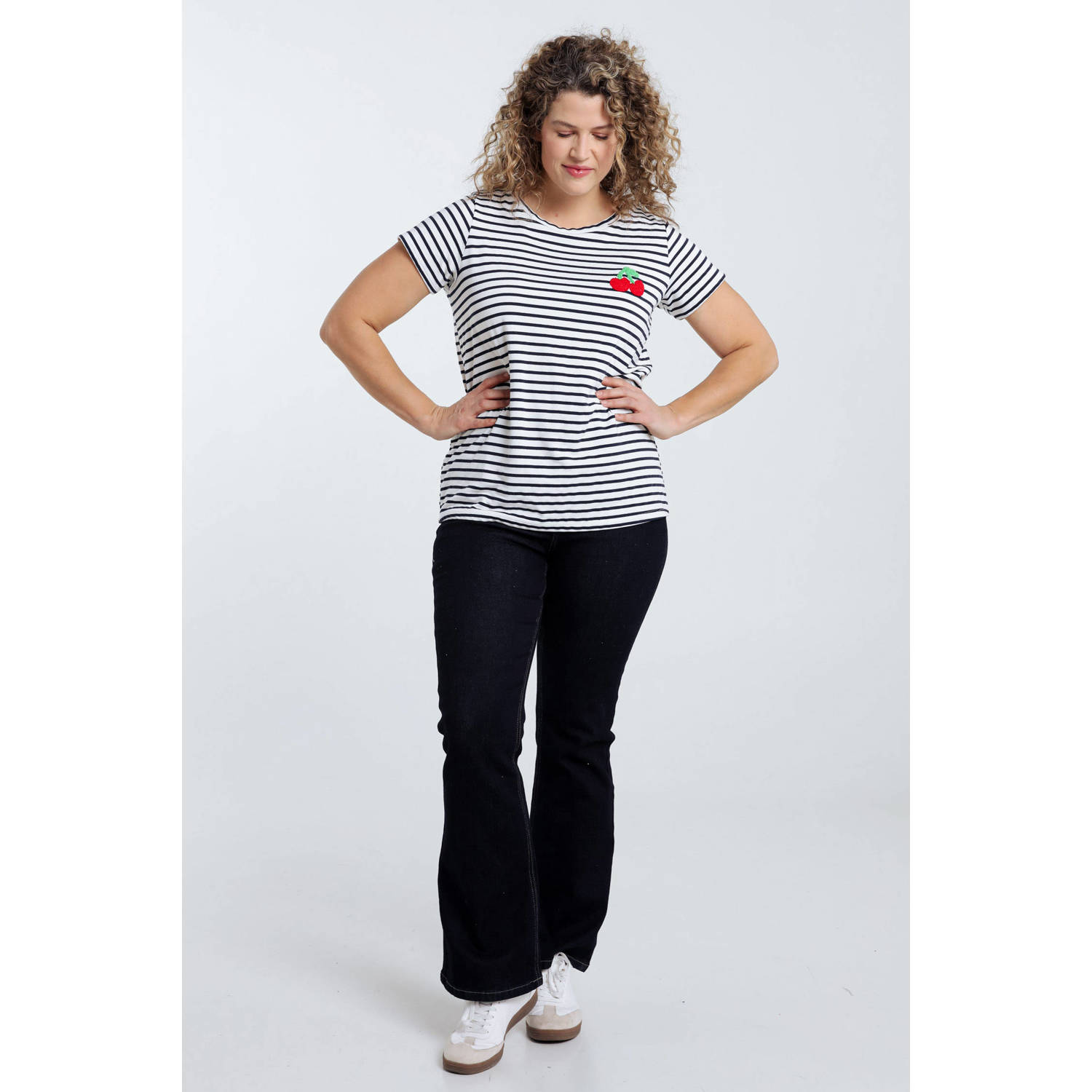 Paprika T-shirt donkerblauw