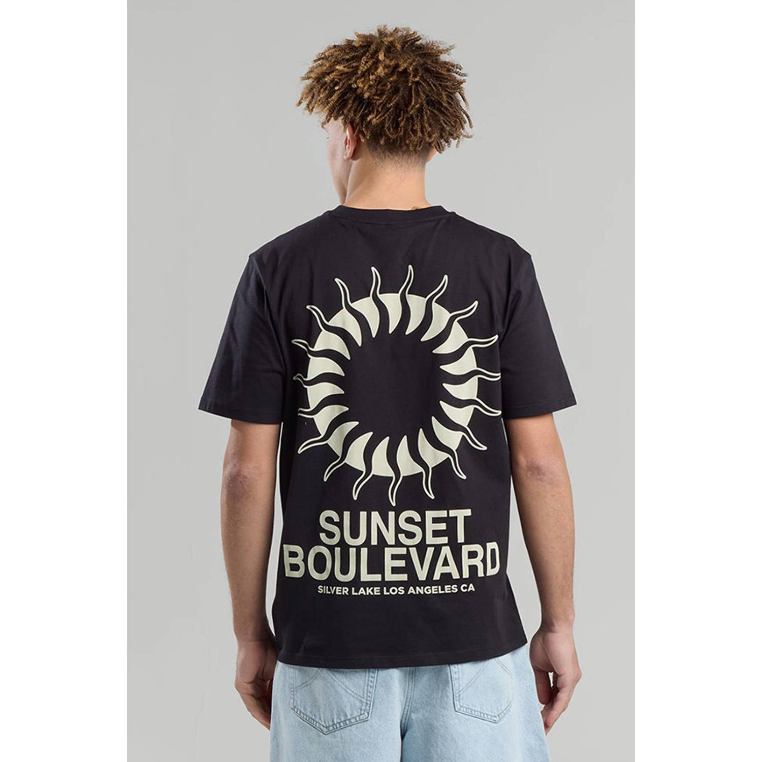 America Today regular T-shirt zwart