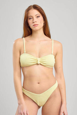 brazilian bikinibroekje Angel met textuur geel