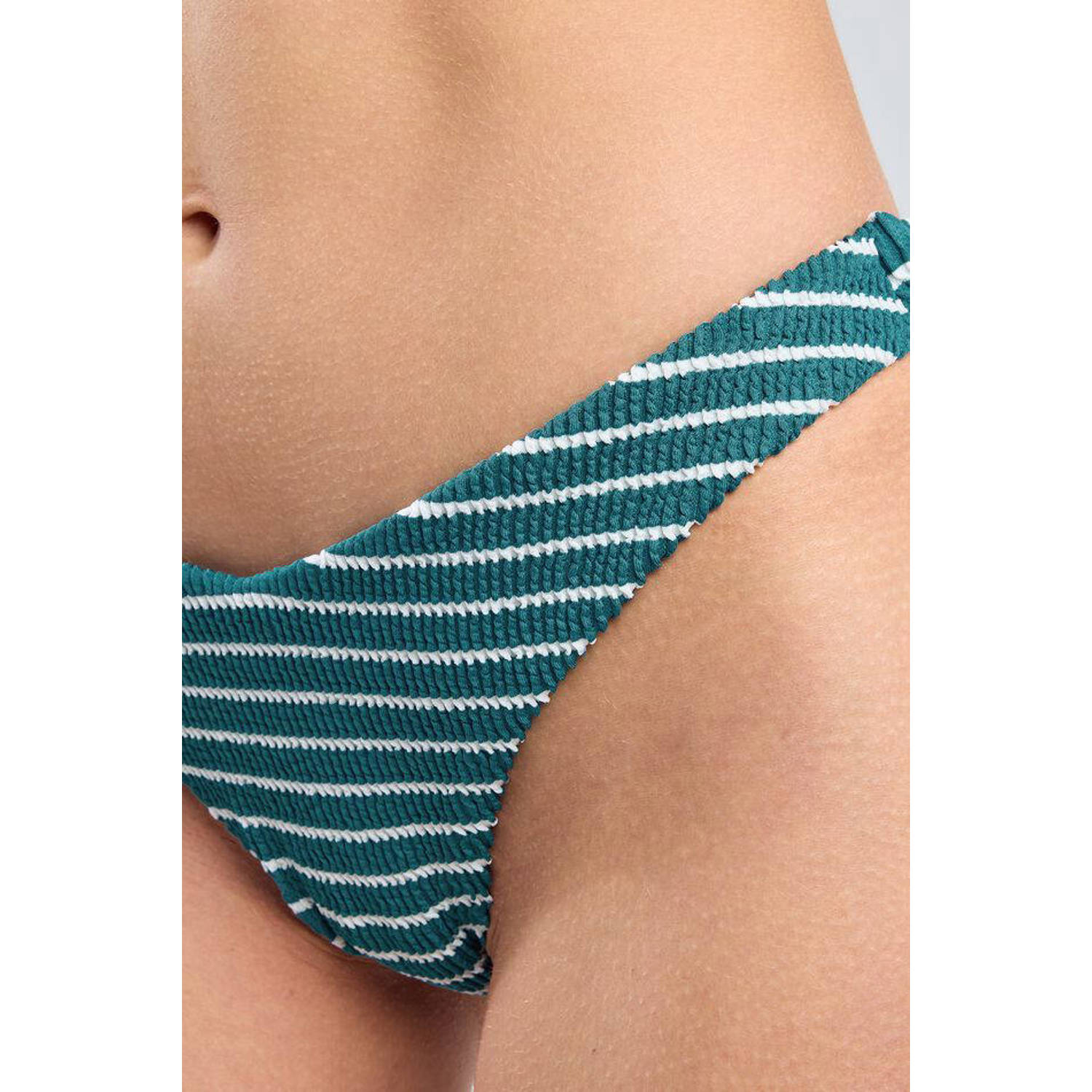 America Today brazilian bikinibroekje Angel met textuur groen wit