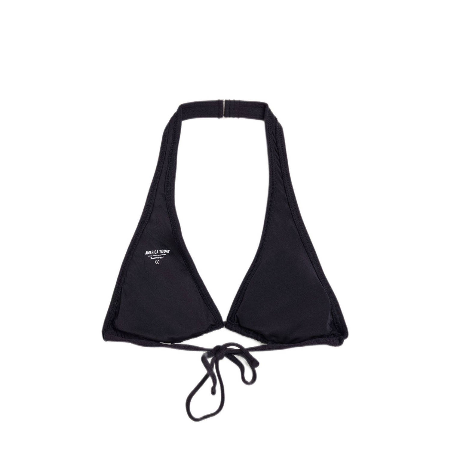 America Today voorgevormde halter bikinitop Amora zwart