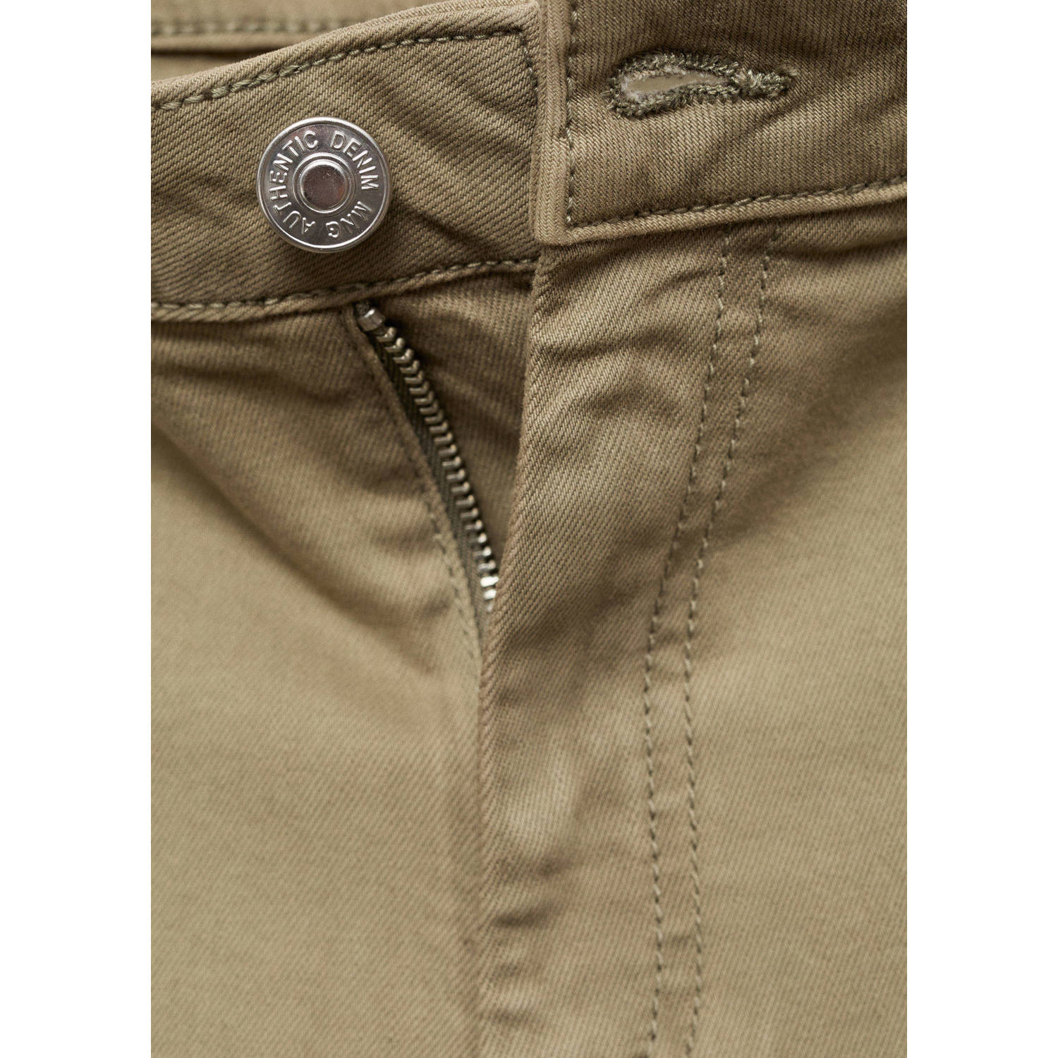 MANGO TEEN denim short lichtkaki