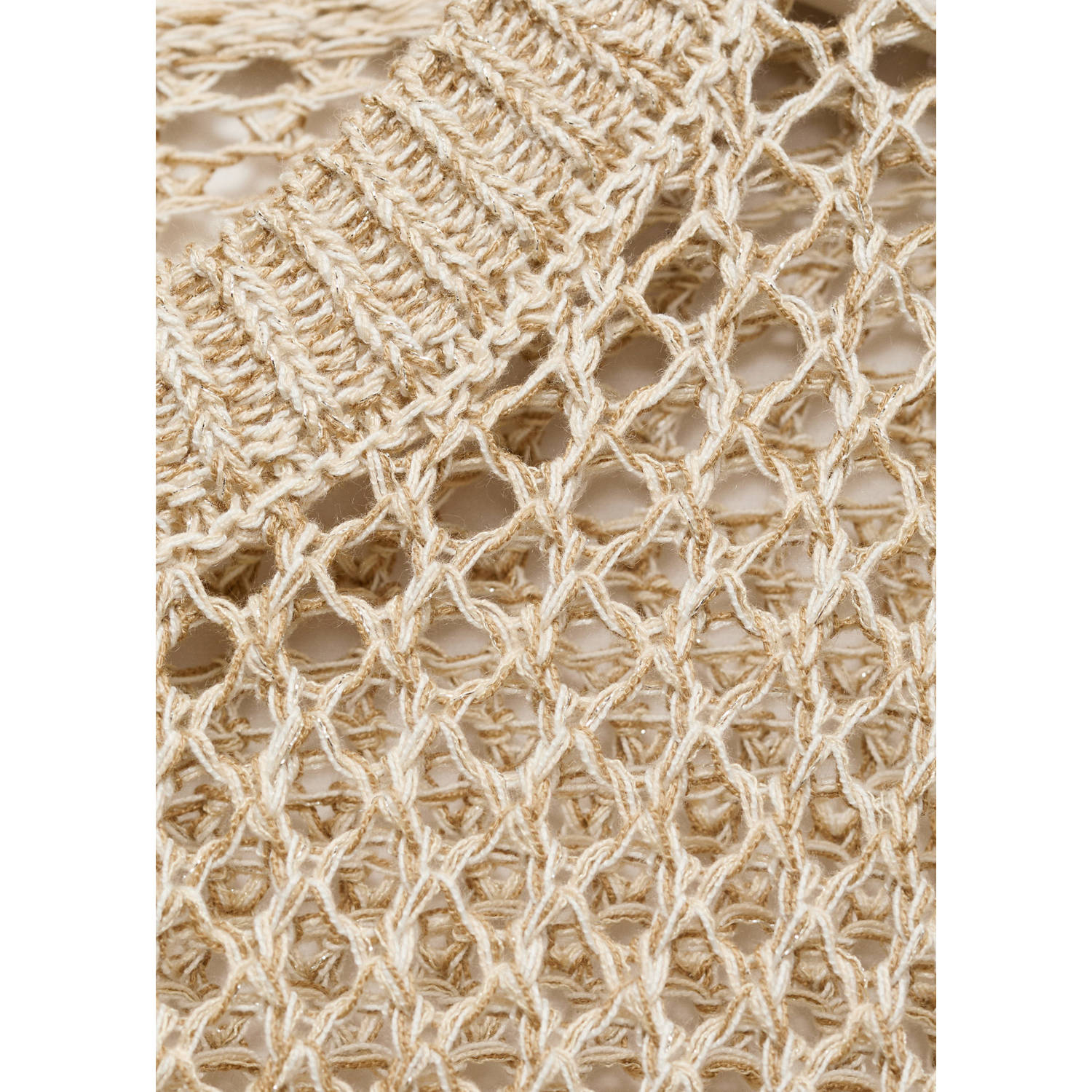 MANGO TEEN gebreide trui beige