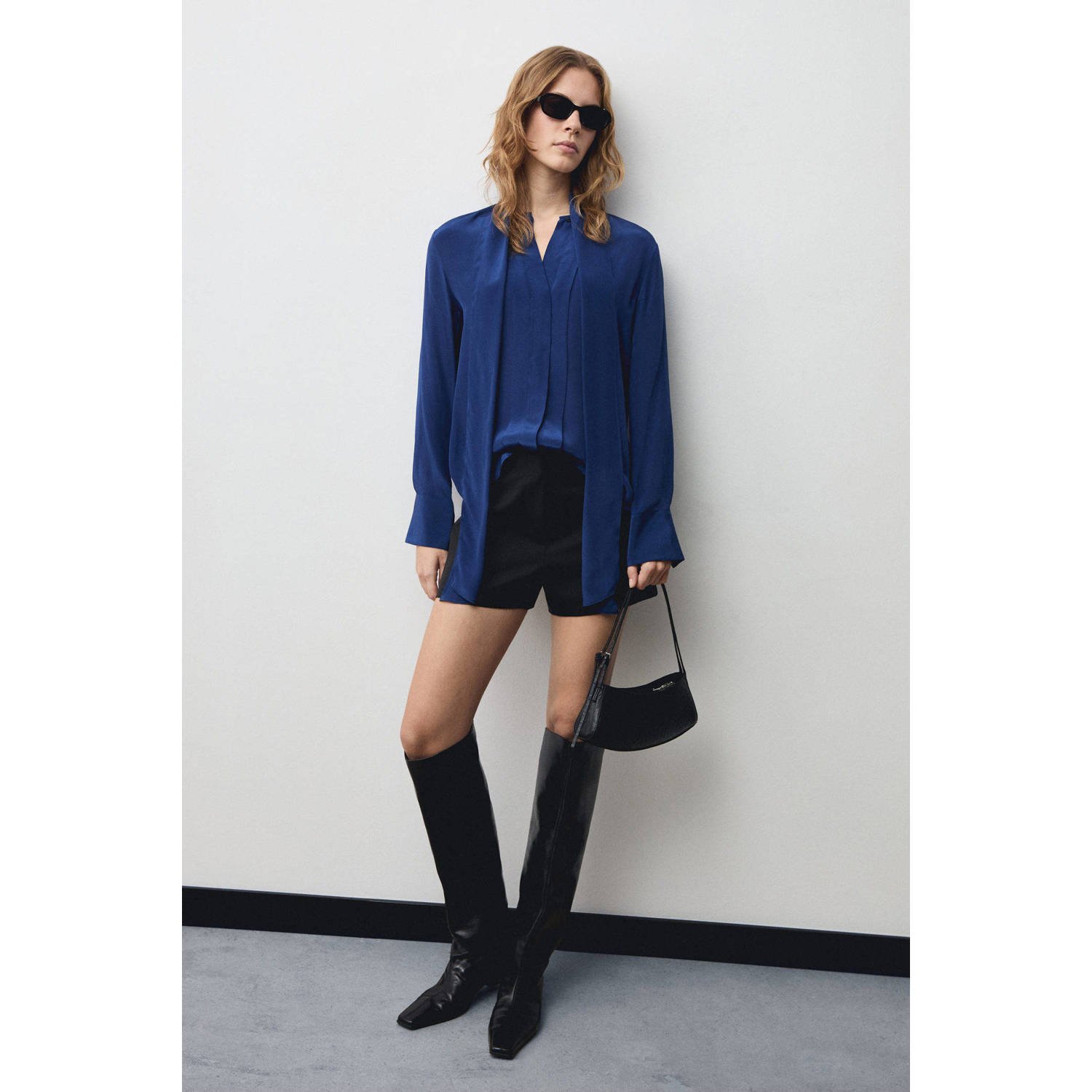 Mango blouse blauw