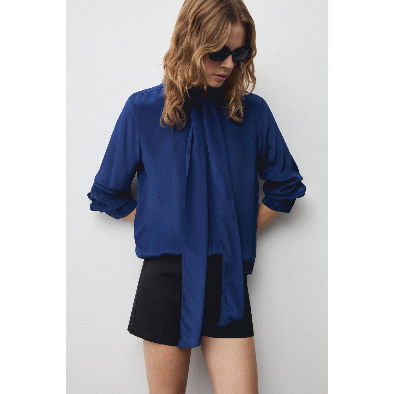 Mango blouse blauw