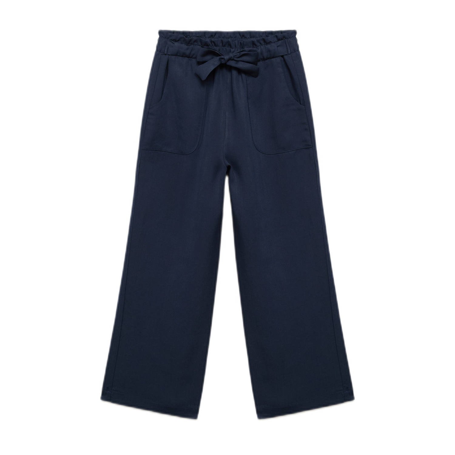 Mango Kids casual broek donkerblauw