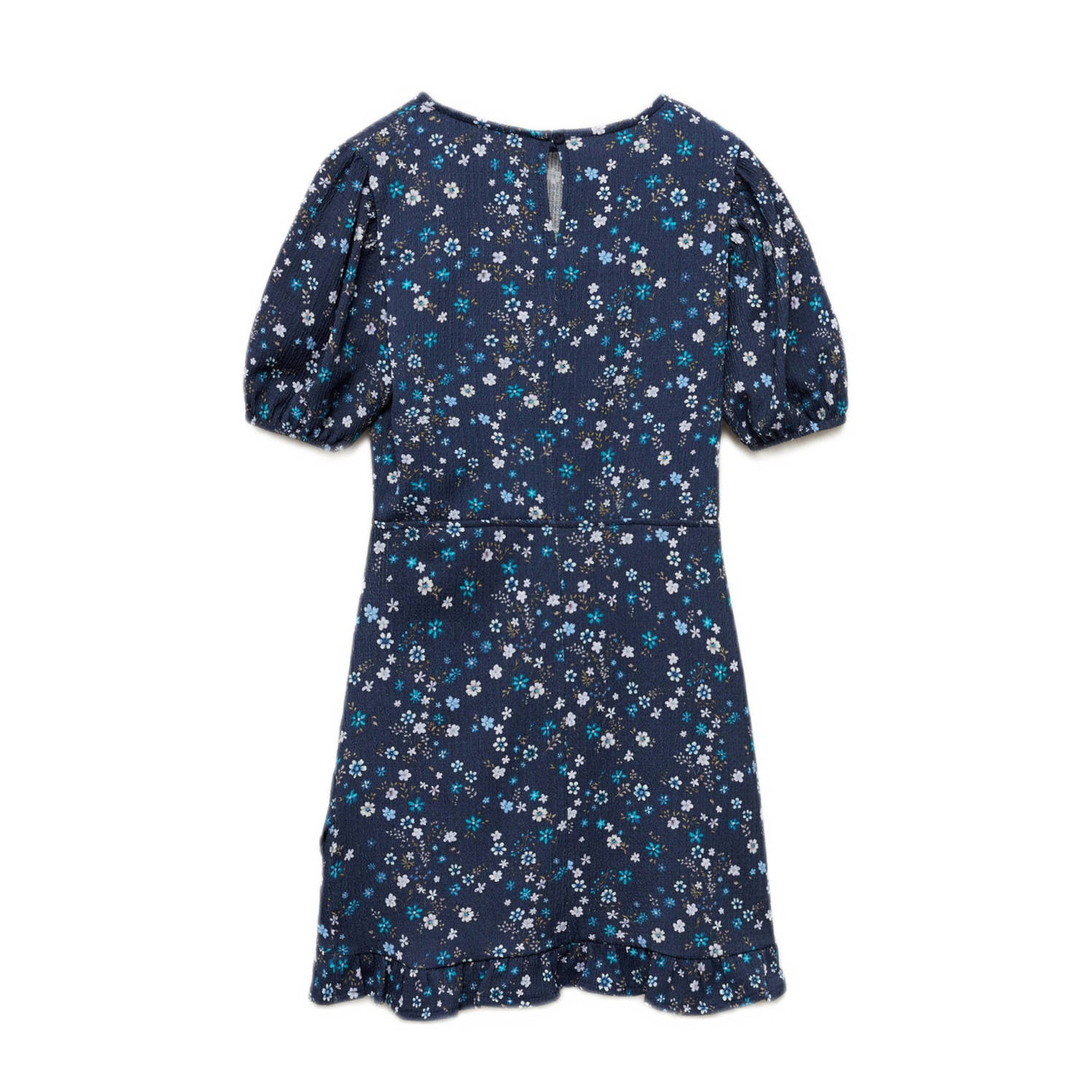 Mango Kids wikkel- overslagjurk donkerblauw