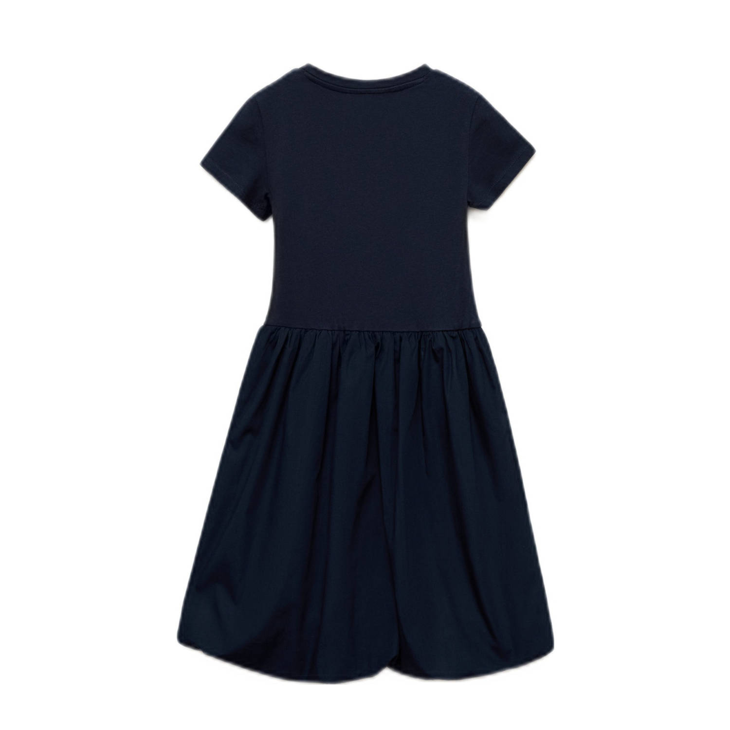 Mango Kids korte jurk donkerblauw