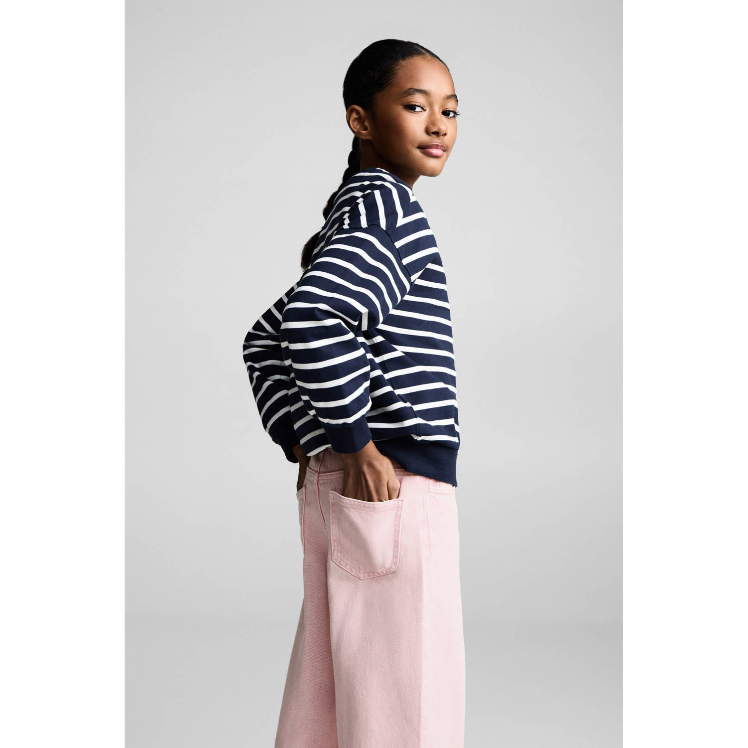Mango Kids jeans lichtroze