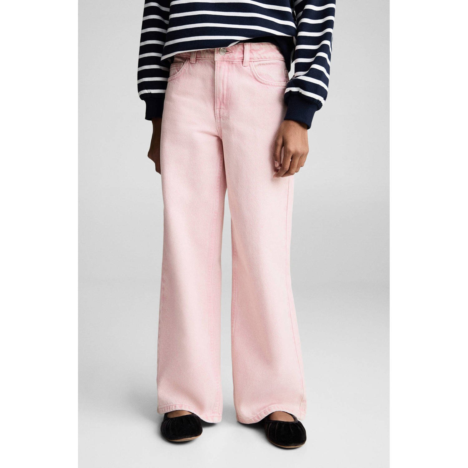 Mango Kids jeans lichtroze