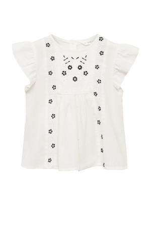 blousetop wit broderie