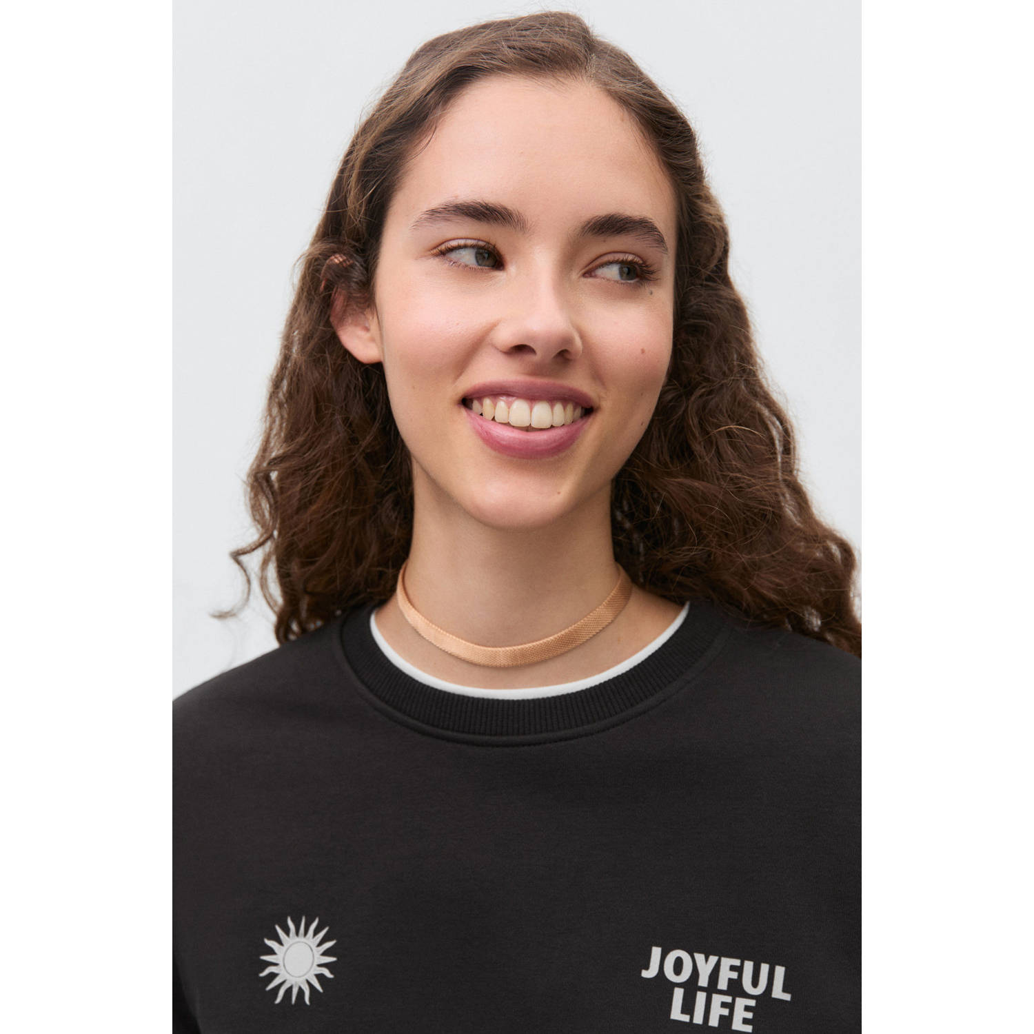 MANGO TEEN sweater zwart