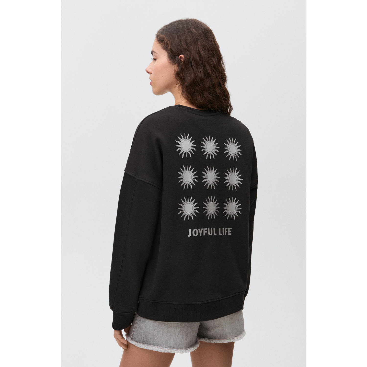 MANGO TEEN sweater zwart