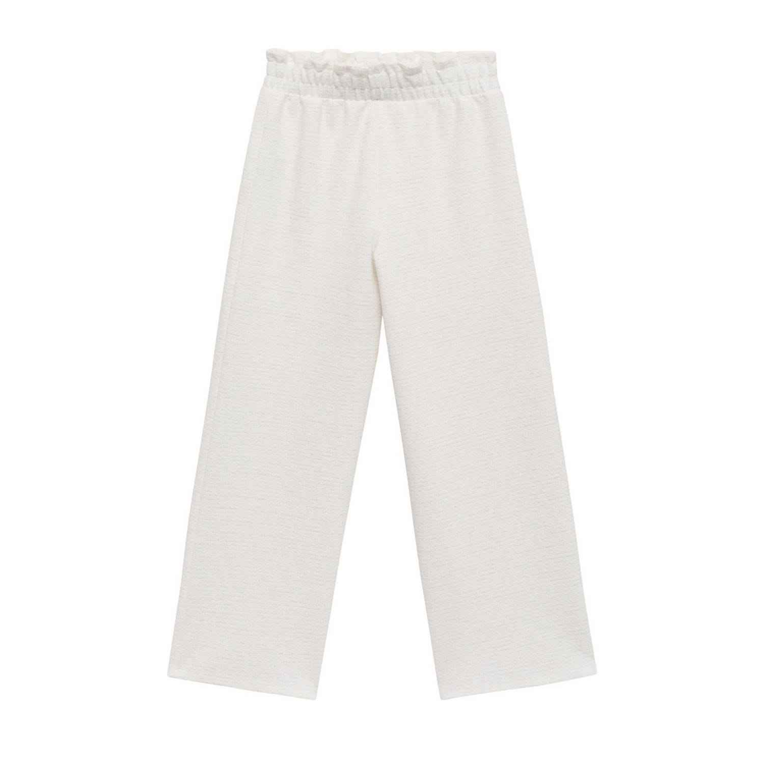 Mango Kids wide leg casual broek wit